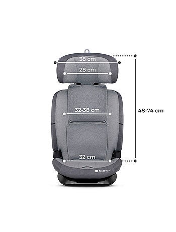 Siège Auto Kinderkraft ONETO3 i-Size 76-150 cm avec ISOFIX, SPS, H-GUARD et EASY GROW