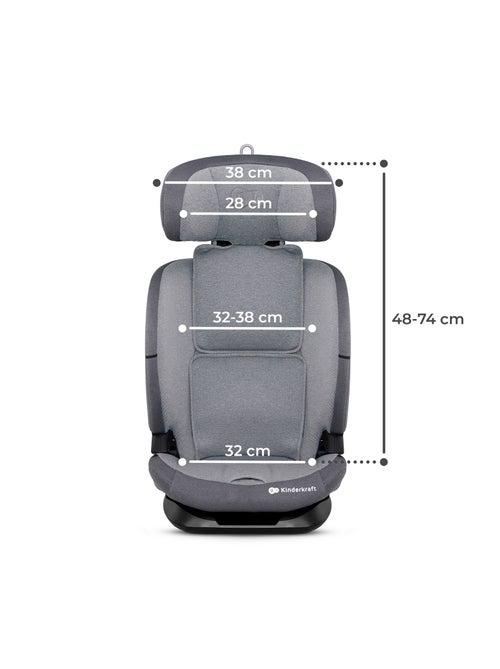 Siège Auto Kinderkraft ONETO3 i-Size 76-150 cm avec ISOFIX, SPS, H-GUARD et EASY GROW - Kiabi
