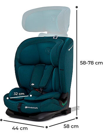 Siège auto Kinderkraft ONETO3 I-SIZE 76-150 cm dossier inclinable 5 positions + organisateur voiture