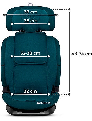 Siège auto Kinderkraft ONETO3 I-SIZE 76-150 cm dossier inclinable 5 positions + organisateur voiture