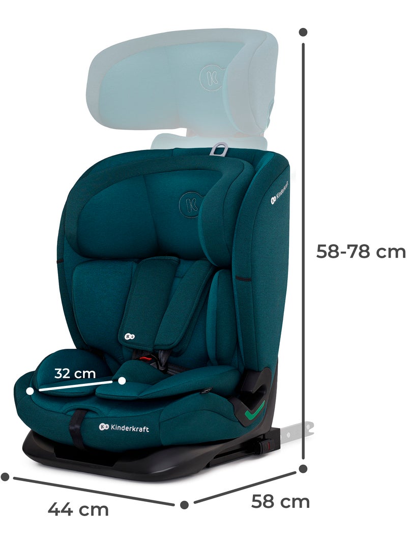 Siège auto Kinderkraft ONETO3 I-SIZE 76-150 cm dossier inclinable 5 positions + organisateur voiture Bleu - Kiabi