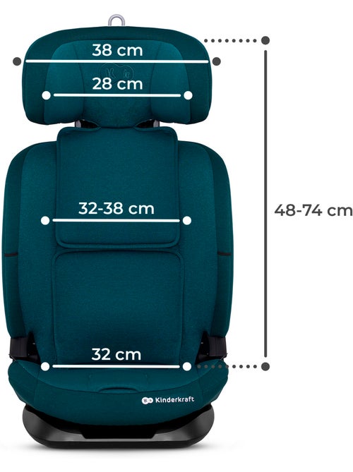 Siège auto Kinderkraft ONETO3 I-SIZE 76-150 cm dossier inclinable 5 positions + organisateur voiture - Kiabi