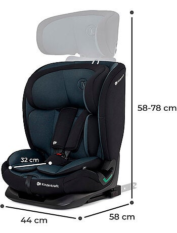 Siège auto Kinderkraft ONETO3 I-SIZE 76-150 cm dossier inclinable 5 positions + organisateur voiture