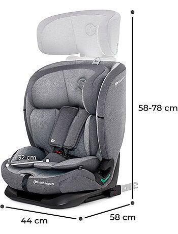 Siège auto Kinderkraft ONETO3 I-SIZE 76-150 cm dossier inclinable 5 positions + organisateur voiture