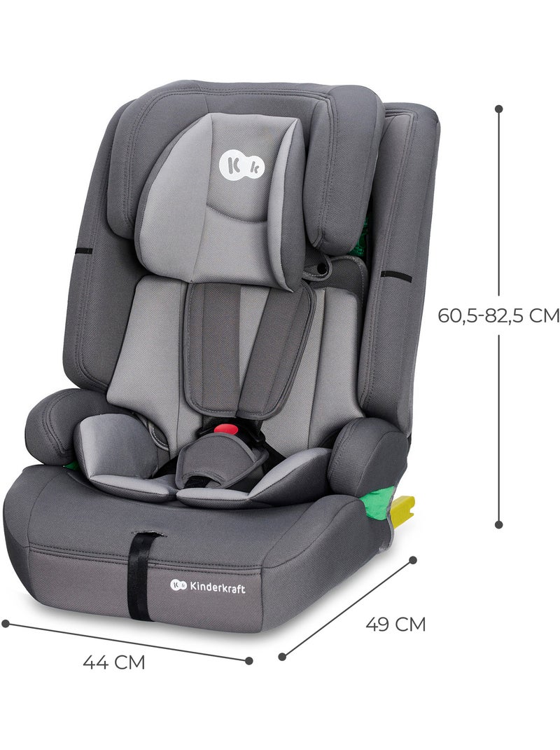 Siège auto Kinderkraft SAFETY FIX 2 I-SIZE 76-150 cm harnais 5 points SPS + organisateur voiture Gris - Kiabi