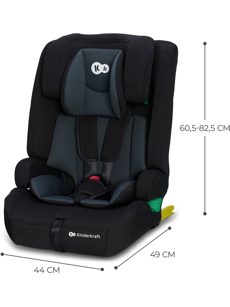 Siège auto Kinderkraft SAFETY FIX 2 I-SIZE 76-150 cm ISOFIX Top Tether + organisateur voiture Noir - Kiabi