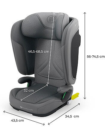 Siège auto Kinderkraft UNITY 2 I-SIZE 100-150 dossier inclinable 5 positions + organisateur voiture