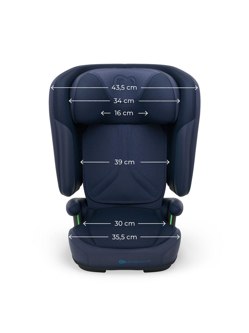 Siège auto Kinderkraft UNITY 2 I-SIZE avec ISOFIX, pliable et dossier inclinable 5 positions Bleu anthracite - Kiabi