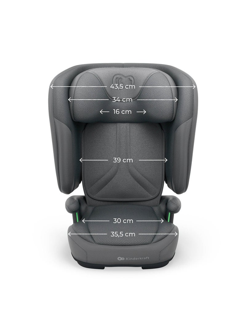 Siège auto Kinderkraft UNITY 2 I-SIZE avec ISOFIX, pliable et dossier inclinable 5 positions Gris - Kiabi