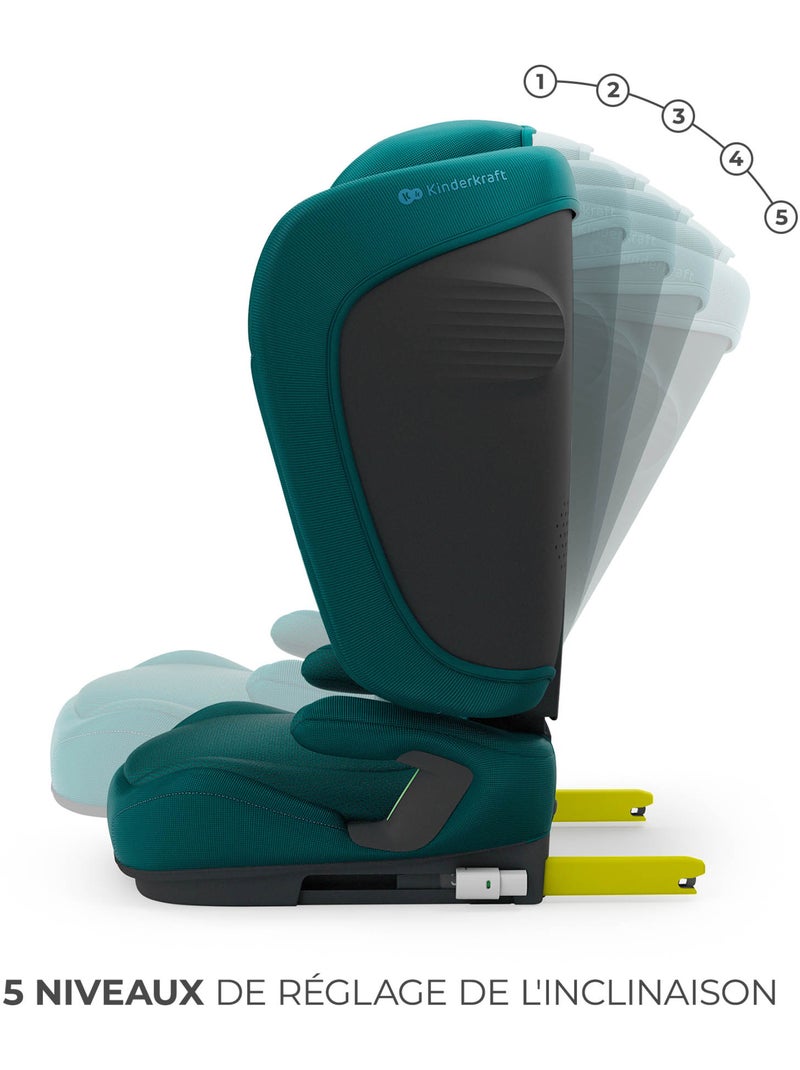 Siège auto Kinderkraft UNITY 2 I-SIZE avec ISOFIX, pliable et dossier inclinable 5 positions Vert - Kiabi
