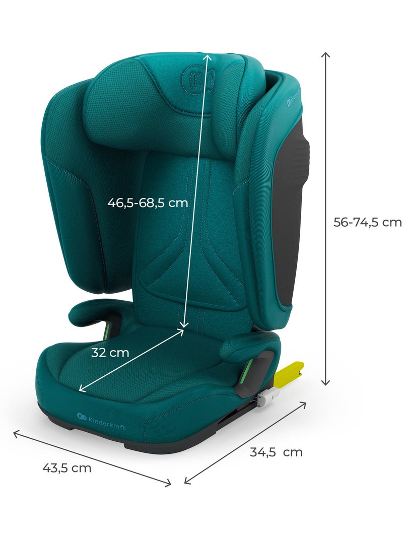 Siège auto Kinderkraft UNITY 2 I-SIZE avec ISOFIX, pliable et dossier inclinable 5 positions Vert - Kiabi