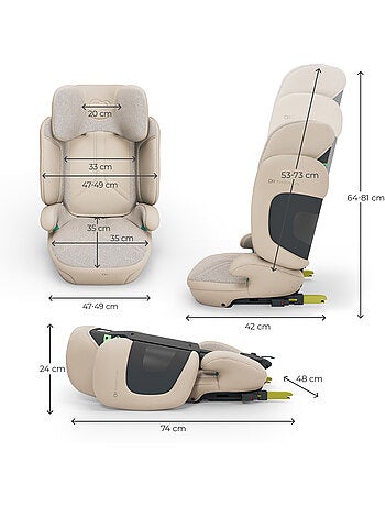 Siège auto Kinderkraft UNITY 2 I-SIZE avec ISOFIX, pliable, SPS+ et dossier inclinable