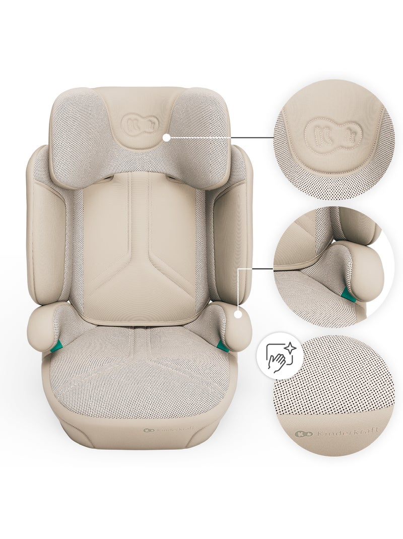 Siège auto Kinderkraft UNITY 2 I-SIZE avec ISOFIX, pliable, SPS+ et dossier inclinable Beige - Kiabi