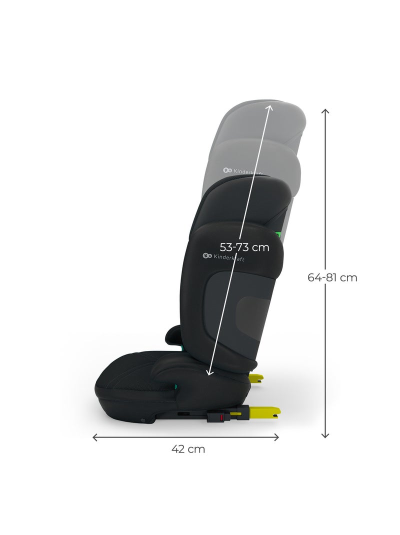Siège auto Kinderkraft UNITY 2 I-SIZE avec ISOFIX, pliable, SPS+ et dossier inclinable Noir - Kiabi