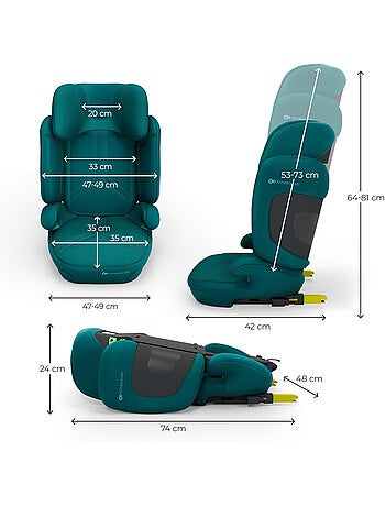 Siège auto Kinderkraft UNITY 2 I-SIZE avec ISOFIX, pliable, SPS+ et dossier inclinable