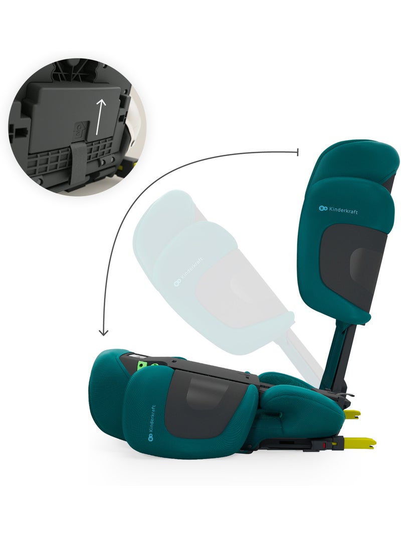 Siège auto Kinderkraft UNITY 2 I-SIZE avec ISOFIX, pliable, SPS+ et dossier inclinable Vert - Kiabi