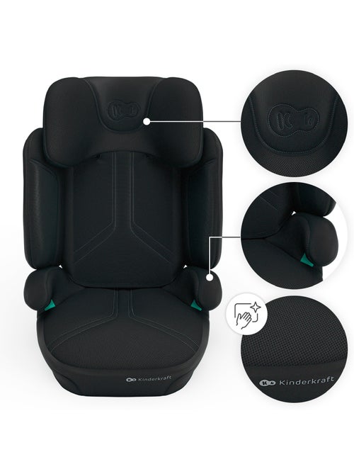 Siège auto Kinderkraft XPAND 2 PRO i-Size 100-150 cm ISOFIX pliable AIR FLOW + organisateur voiture - Kiabi Siège auto Kinderkraft XPAND 2 PRO i-Size 100-150 cm ISOFIX pliable AIR FLOW + organisateur voiture - Kiabi