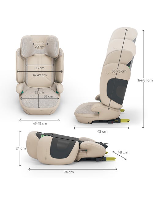 Siège Auto Kinderkraft XPAND 2 PRO i-Size ISOFIX Évolutif 100-150 cm DUO EXPAND H-GUARD+ Beige - Kiabi Siège Auto Kinderkraft XPAND 2 PRO i-Size ISOFIX Évolutif 100-150 cm DUO EXPAND H-GUARD+ Beige - Kiabi