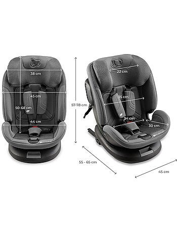 Siège Auto Kinderkraft XPEDITION 3 i-Size 360°, ISOFIX, SPS+, H-GUARD+ et EASY SPIN