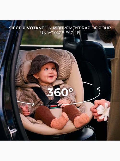Siège Auto Kinderkraft XPEDITION 3 i-Size 360°, ISOFIX, SPS+, H-GUARD+ et EASY SPIN - Kiabi