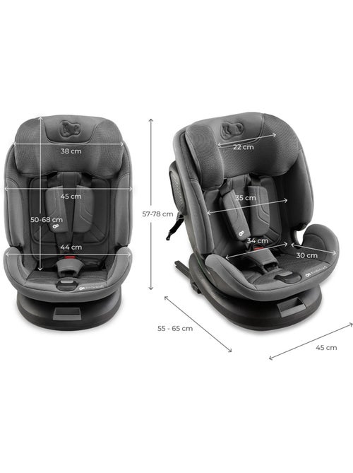 Siège Auto Kinderkraft XPEDITION 3 i-Size 360°, ISOFIX, SPS+, H-GUARD+ et EASY SPIN - Kiabi