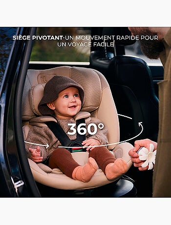 Siège Auto Kinderkraft XPEDITION 3 i-Size 360°, ISOFIX, SPS+, H-GUARD+ et EASY SPIN