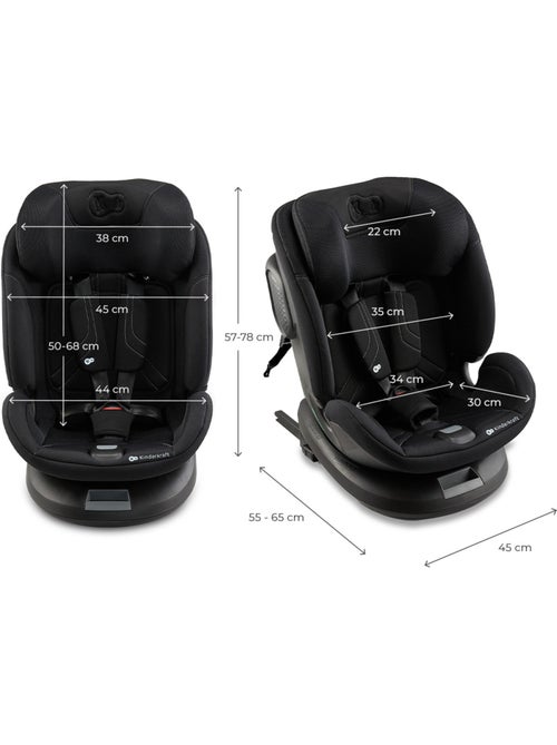 Siège Auto Kinderkraft XPEDITION 3 i-Size 360°, ISOFIX, SPS+, H-GUARD+ et EASY SPIN - Kiabi Siège Auto Kinderkraft XPEDITION 3 i-Size 360°, ISOFIX, SPS+, H-GUARD+ et EASY SPIN - Kiabi
