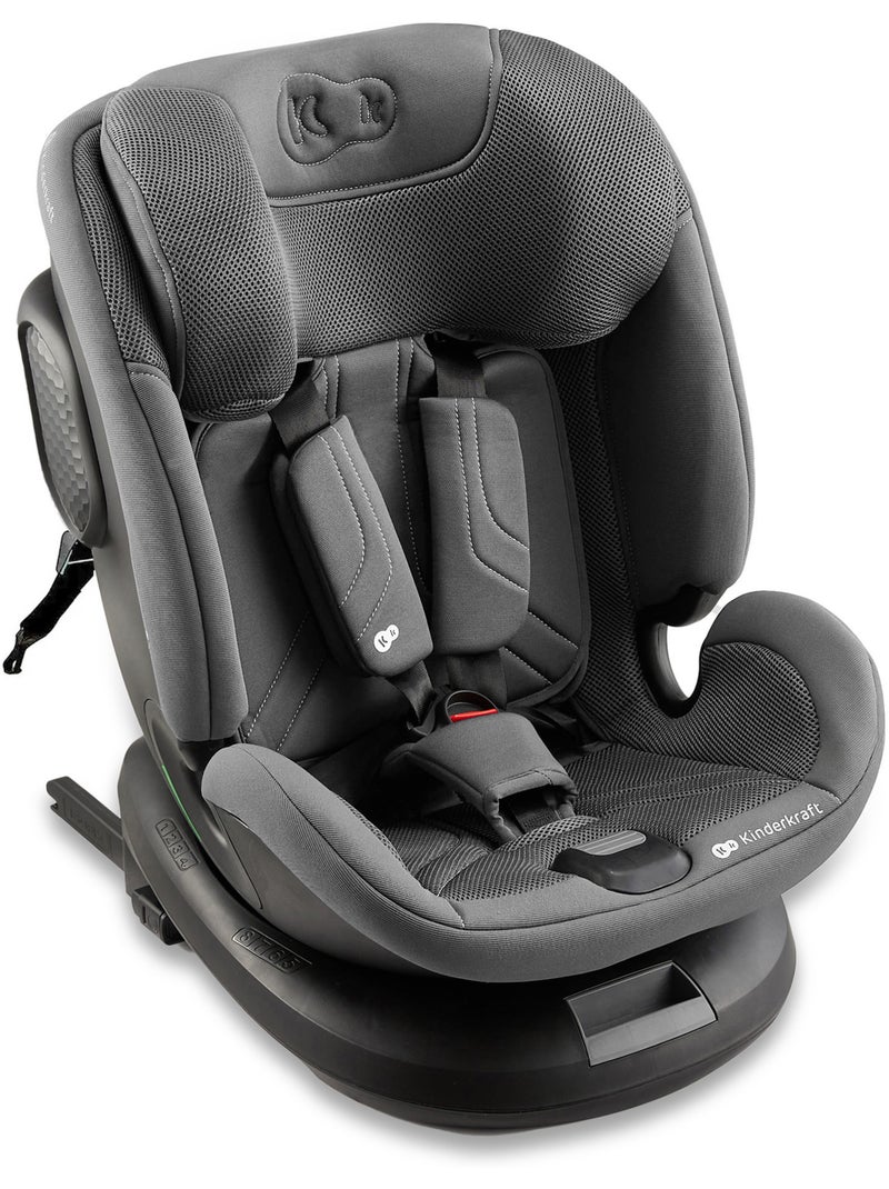 Siège auto Kinderkraft XPEDITION 3 I-SIZE 40-150 cm appui-tête H-GUARD+ + organisateur voiture Gris - Kiabi