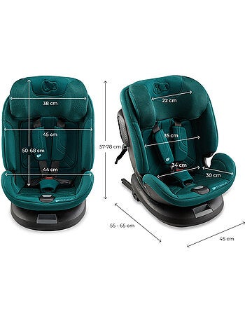 Siège auto Kinderkraft XPEDITION 3 I-SIZE 40-150 cm appui-tête H-GUARD+ + organisateur voiture