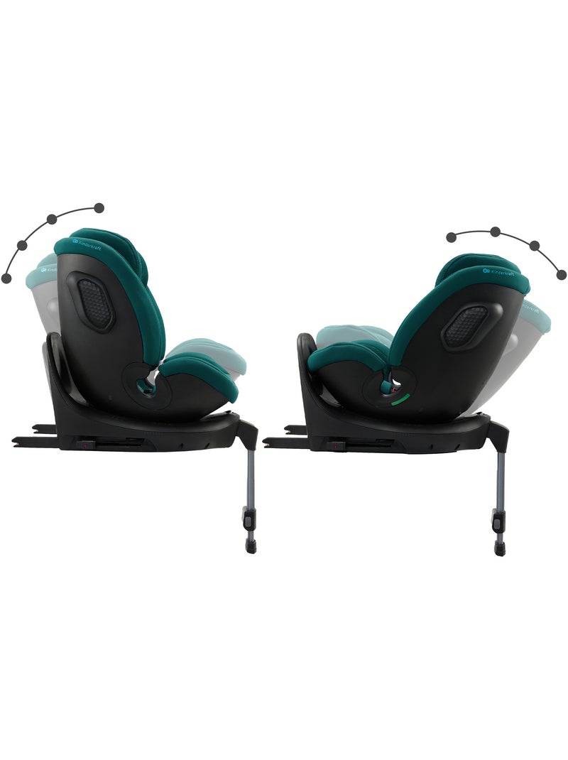 Siège auto Kinderkraft XRIDER 2 I-SIZE 40-150 cm dos à la route 21 kg + organisateur voiture Vert - Kiabi