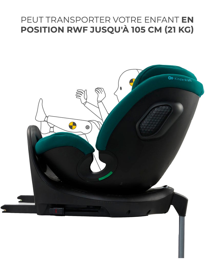 Siège auto Kinderkraft XRIDER 2 I-SIZE 40-150 cm protection latérale SPS+ Vert - Kiabi
