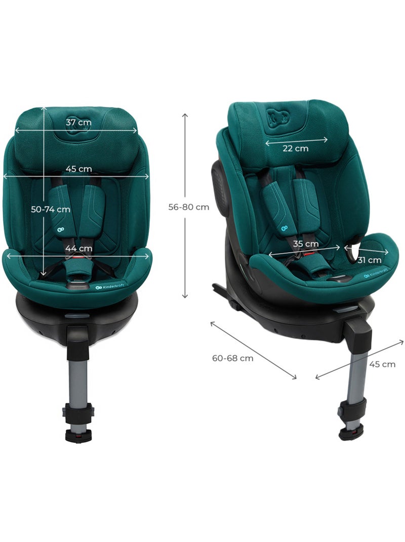 Siège auto Kinderkraft XRIDER 2 I-SIZE 40-150 cm protection latérale SPS+ Vert - Kiabi
