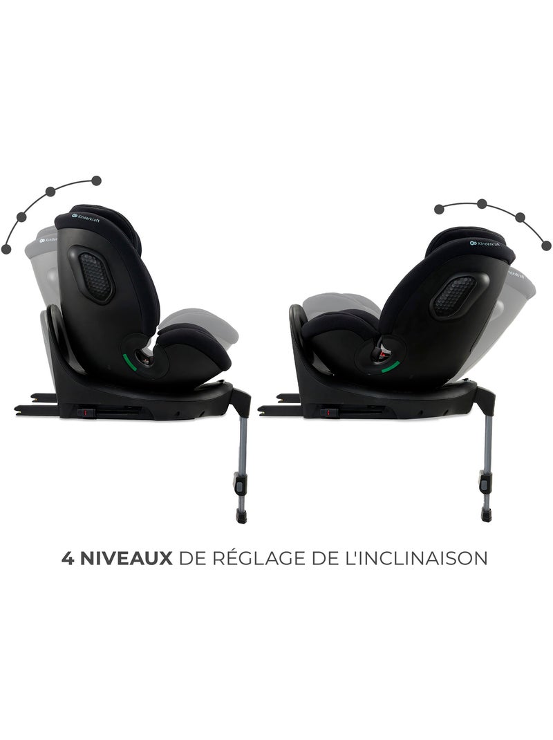 Siège auto Kinderkraft XRIDER 2 I-SIZE 40-150 cm rotation 360° ISOFIX Noir - Kiabi