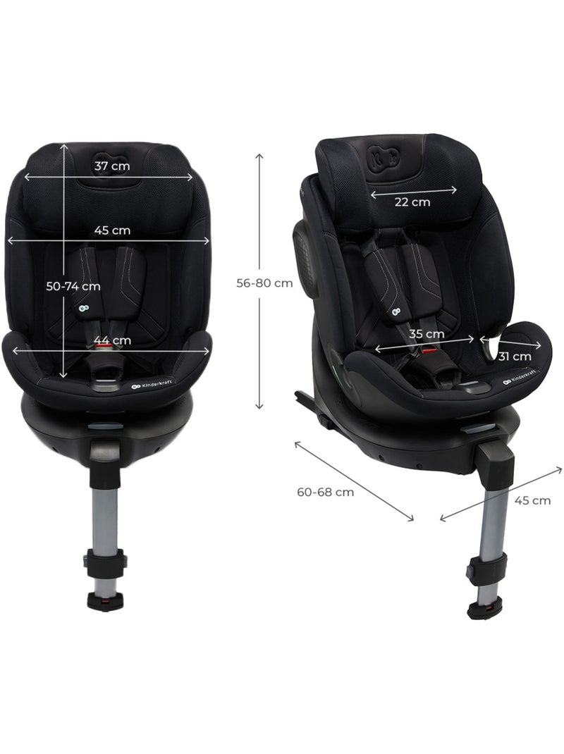 Siège auto Kinderkraft XRIDER 2 I-SIZE 40-150 cm rotation 360° ISOFIX Noir - Kiabi
