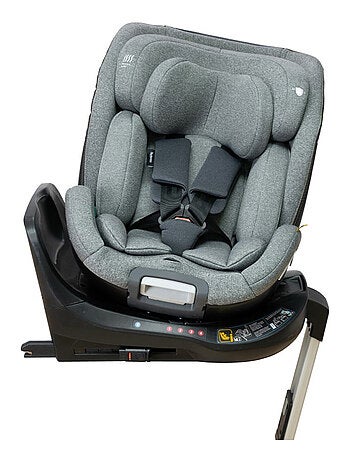 Siège Auto Kora I Size 360° Pivotant - Confort et Sécurité en Gris Clair