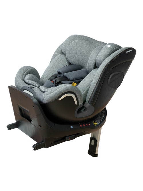 Siège Auto Kora I Size 360° Pivotant - Confort et Sécurité en Gris Clair - Kiabi