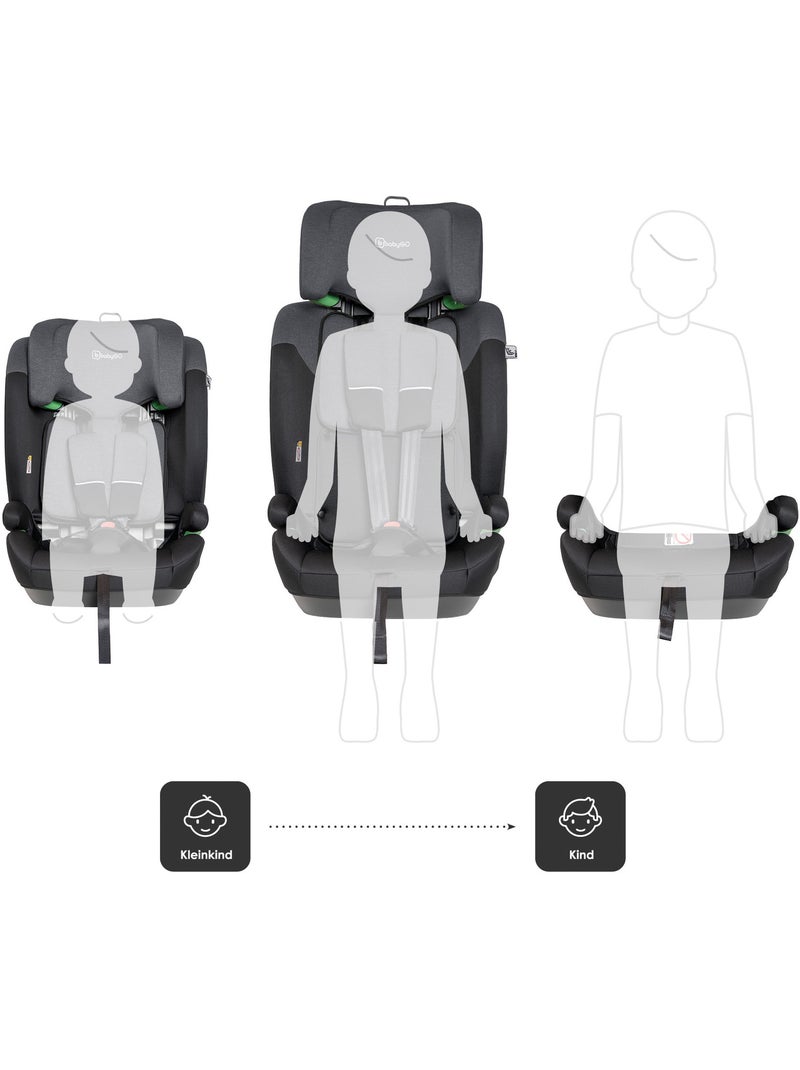Siège auto lumo - babygo Gris Noir - Kiabi