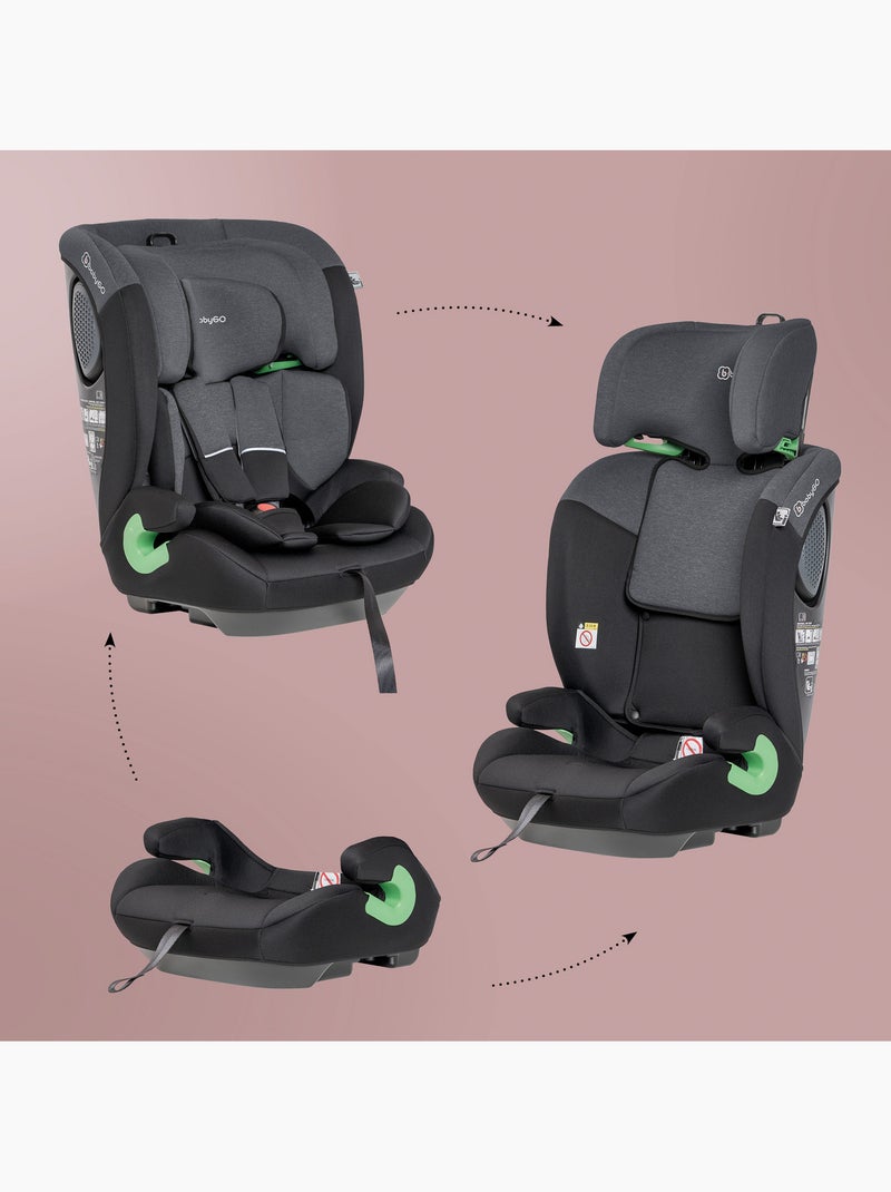 Siège auto lumo - babygo Gris Noir - Kiabi