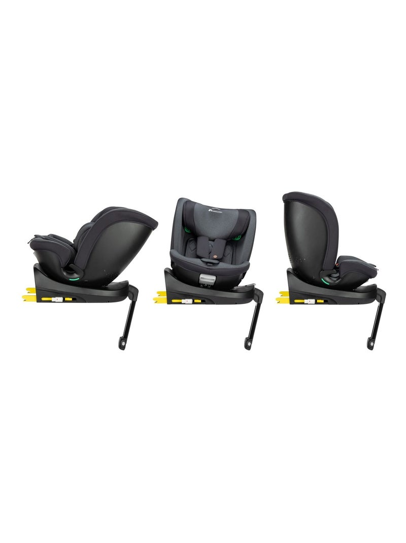 Siège auto naissance évolutif pivotant Evolufix Plus 360 i-Size Noir Noir - Kiabi