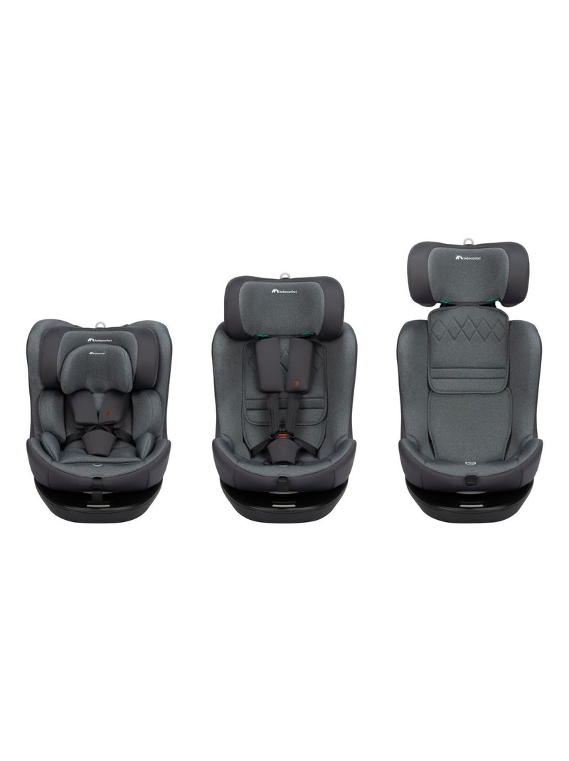 Siège auto naissance évolutif pivotant EvolveFix  I-Size Gris foncé - Kiabi