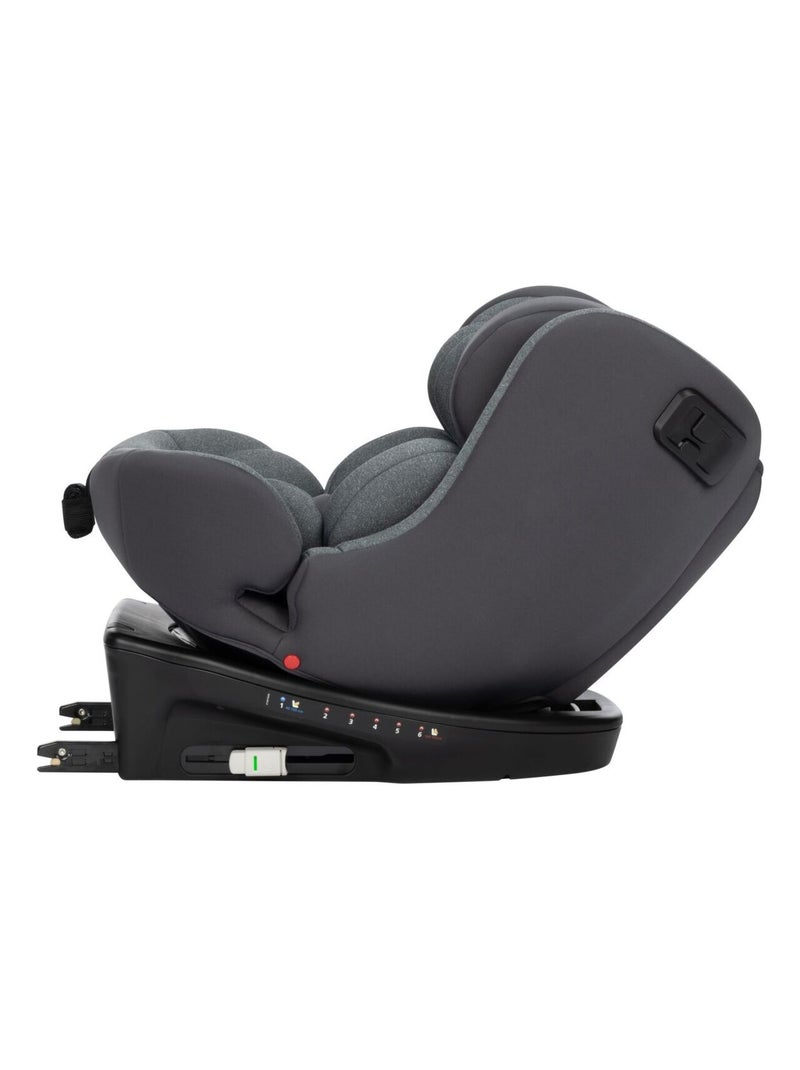 Siège auto naissance évolutif pivotant EvolveFix  I-Size Gris foncé - Kiabi
