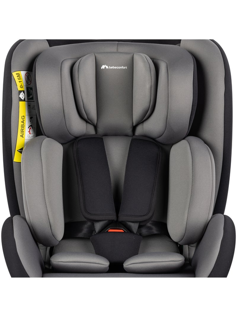 Siège auto naissance évolutif pivotant EvolveFix Plus I-Size Noir Noir Gris - Kiabi