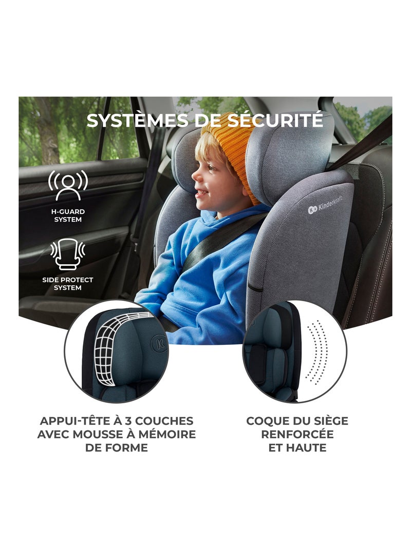 Siège auto oneto3 i size modèle pratique et confortable Noir - Kiabi