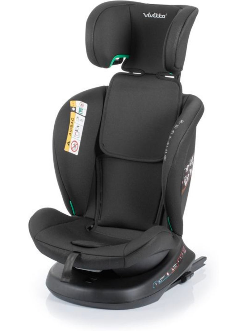Siège auto pivotant 360° 40-150 cm groupe 0/1/2/3 isofix top tether - sigma ifix vivitta - babyauto Noir - Kiabi