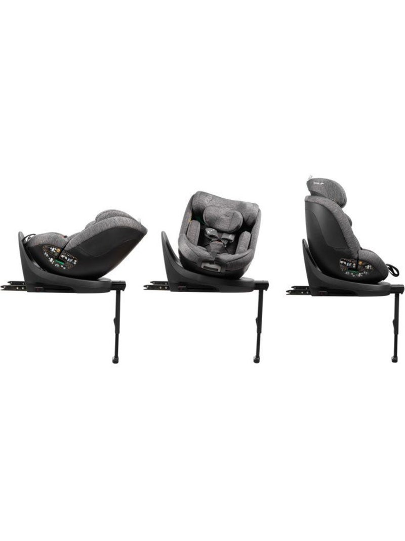Siège auto pivotant 360° i-size 40-125 cm groupe 0/1/2/3 isofix - magna plus - babyauto Gris - Kiabi