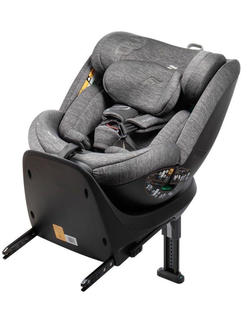 Siège auto pivotant 360° i-size 40-125 cm groupe 0/1/2/3 isofix - magna plus - babyauto Gris - Kiabi