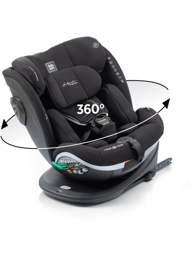 Siège auto pivotant 360° i-size 40-150 cm groupe 0/1/2/3 avec réducteur - xperta - babyauto gris anthracite - Kiabi