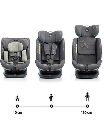 Siège auto pivotant 360° i-size 40-150 cm groupe 0/1/2/3 avec réducteur - xperta - babyauto