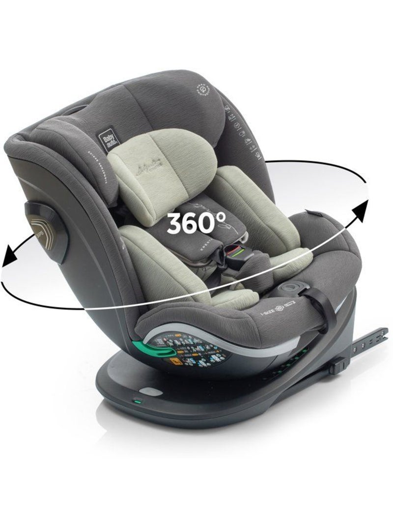 Siège auto pivotant 360° i-size 40-150 cm groupe 0/1/2/3 avec réducteur - xperta - babyauto Vert olive - Kiabi