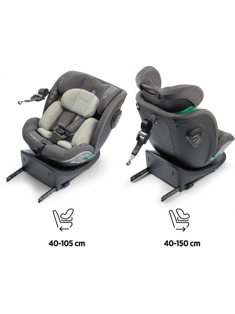 Siège auto pivotant 360° i-size 40-150 cm groupe 0/1/2/3 avec réducteur - xperta - babyauto Vert olive - Kiabi